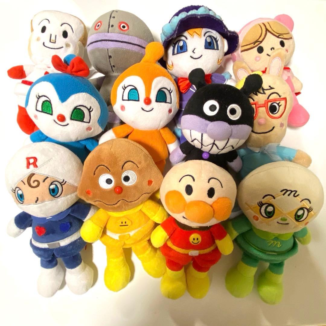 アンパンマン ぬいぐるみ 12体セット+オーボール - メルカリ