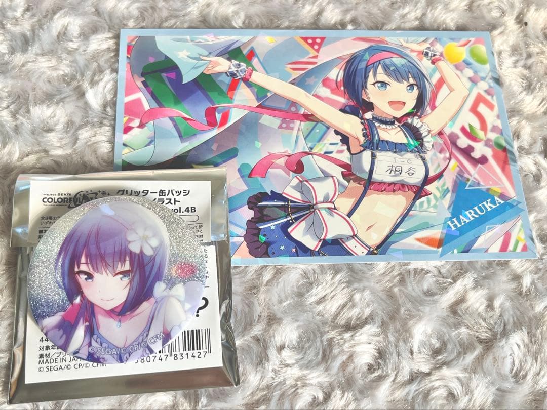 プロセカ グリ缶 グリッター缶バッジ 4B 桐谷遥 - メルカリ