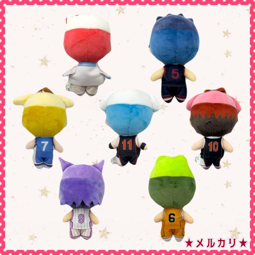 黒子のバスケ サンリオ ぬいぐるみ 全7種 特典ポストカード9枚 キセキ
