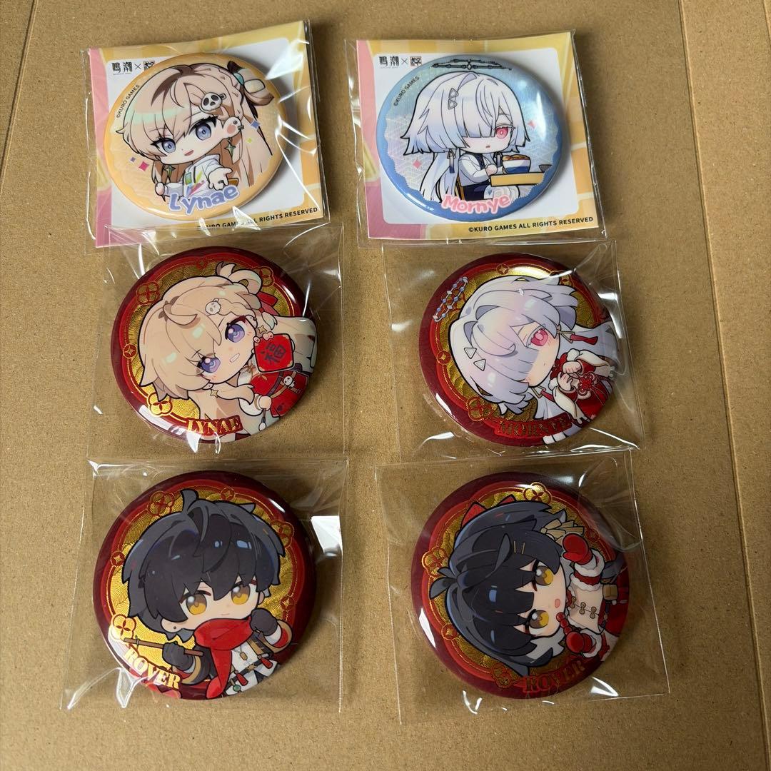 鳴潮 缶バッジ モーニエ リンネー 漂泊者 新春ギフトbox かつやコラボ