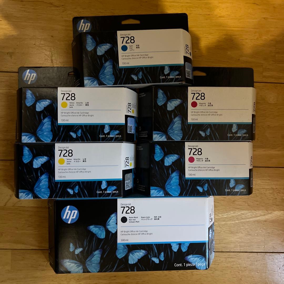 HP728インクカートリッジ6色セット　取付期限内 HP738インクカートリッジ シアン300ml(676M6A) SYCオンラインショップ