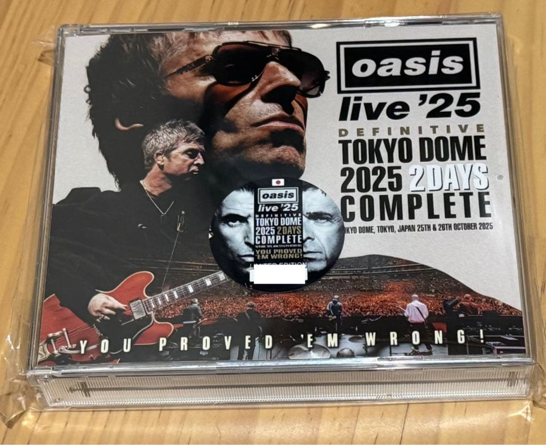 oasis オアシス DEFINITIVE TOKYO DOME 2025 - メルカリ