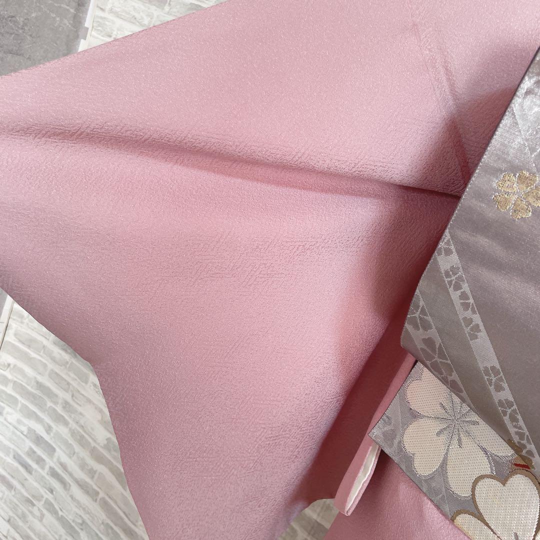 色無地 フルセット 三つ葉竜胆 紗綾形地紋 東京ますいわ屋 シンプル