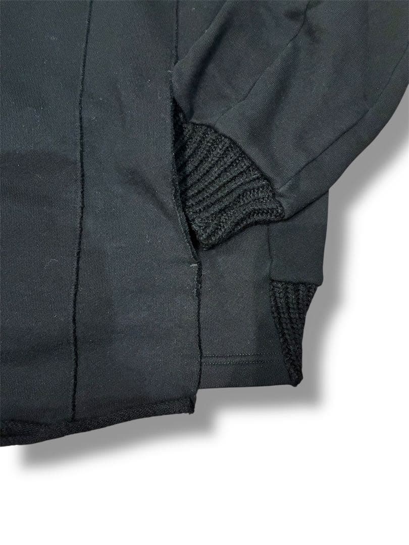 19AW my beautiful landlet ニット切替スウェット黒】