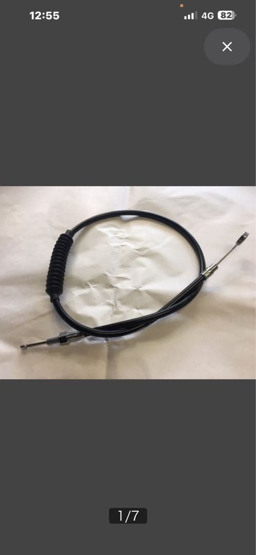 ハーレー フットクラッチケーブル単体 5速 6速 弊社オリジナル