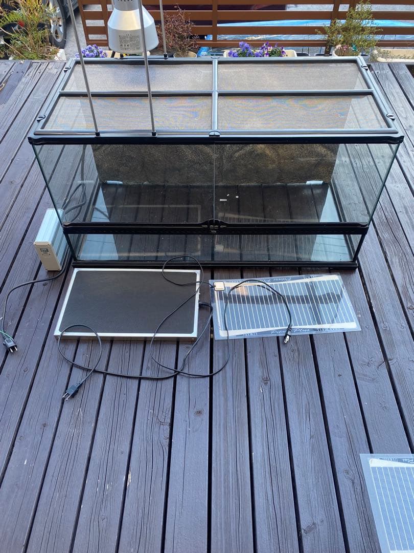 引き取り限定　グラステラリウム9045 スドー　ソラーレUV70 他セット GEX（ジェックス） (爬虫類 用品)GEX グラステラリウム 9045 爬虫類