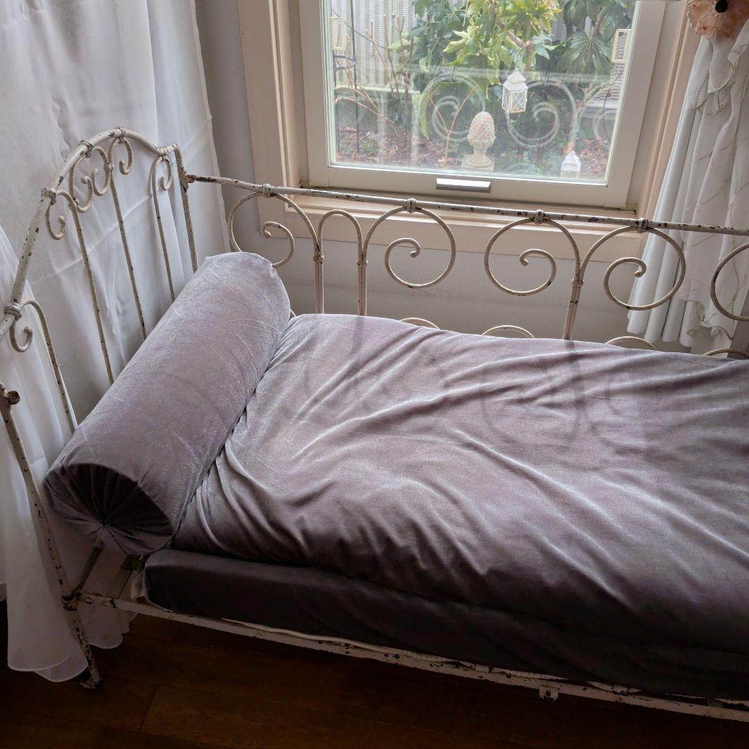 フレンチアンティーク　アイアンベビーベット　ホワイト アンティークアイアンベッド アイアンベビーベッド.2 フレンチソファ