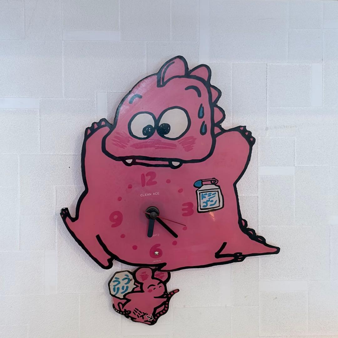 ひ*ゃ様 レア 昭和レトロ ドジゴン スイング掛時計 箱付 振り子時計