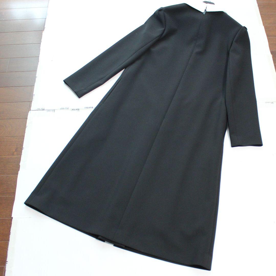 専用Reneルネ☆新品☆白襟長袖ワンピース 2024 34 黒 - メルカリ