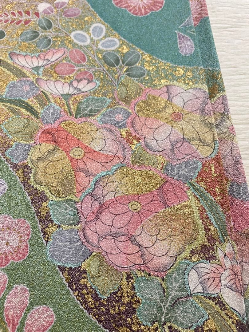 訪問着フルセット 辻ヶ花 絞り 金彩 正絹 ガード加工済み - メルカリ