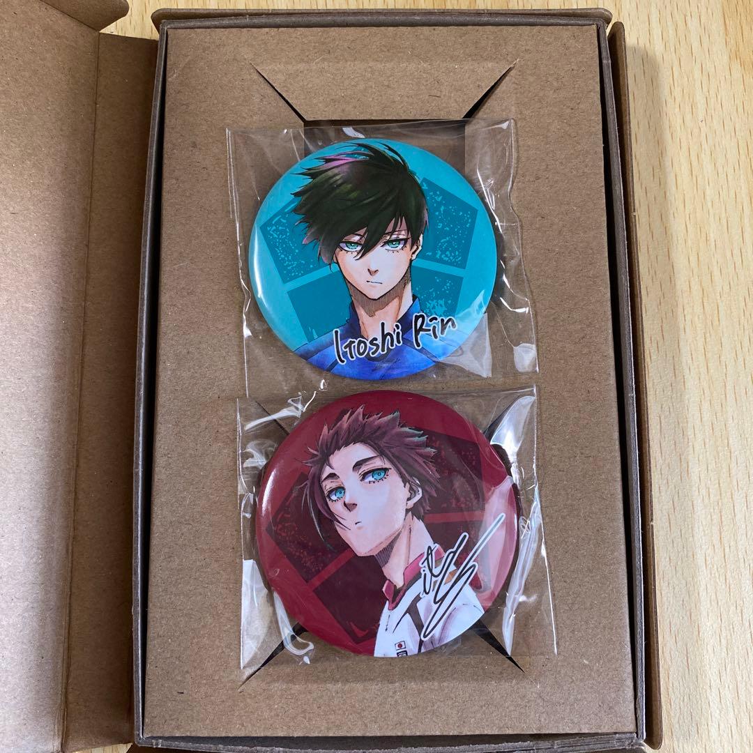 2点 缶バッジ 糸師凛 糸師冴 ブルーロック 28巻 特装版 サイン入り