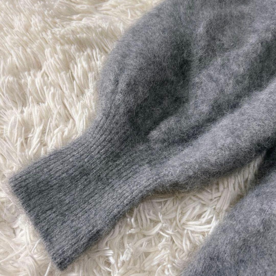 NOBLE ノーブル ラクーンファー タヌキ ファーニットパフカーディガン