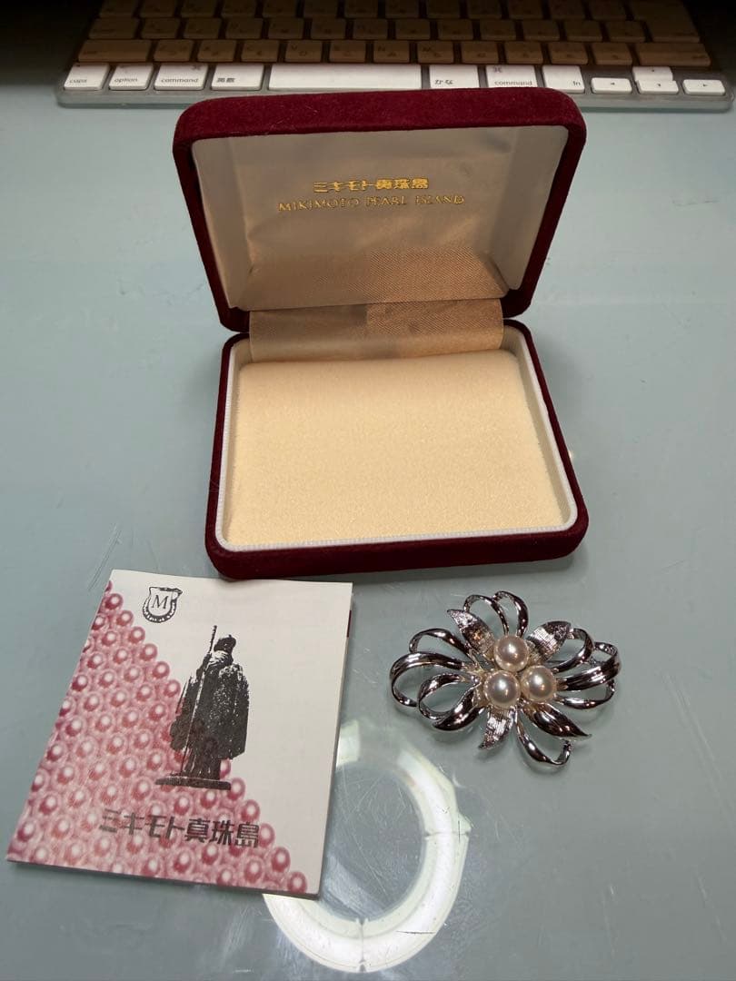 MIKIMOTO ミキモト真珠島 ブローチ シルバー パール 神宮寺勇太