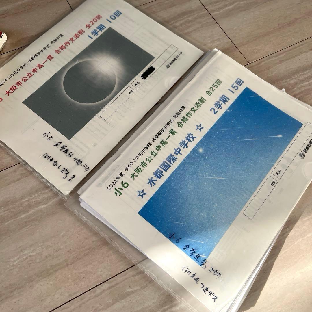 咲くやこの花中学校 水都国際中学校 適性 テキスト プリント 入試対策