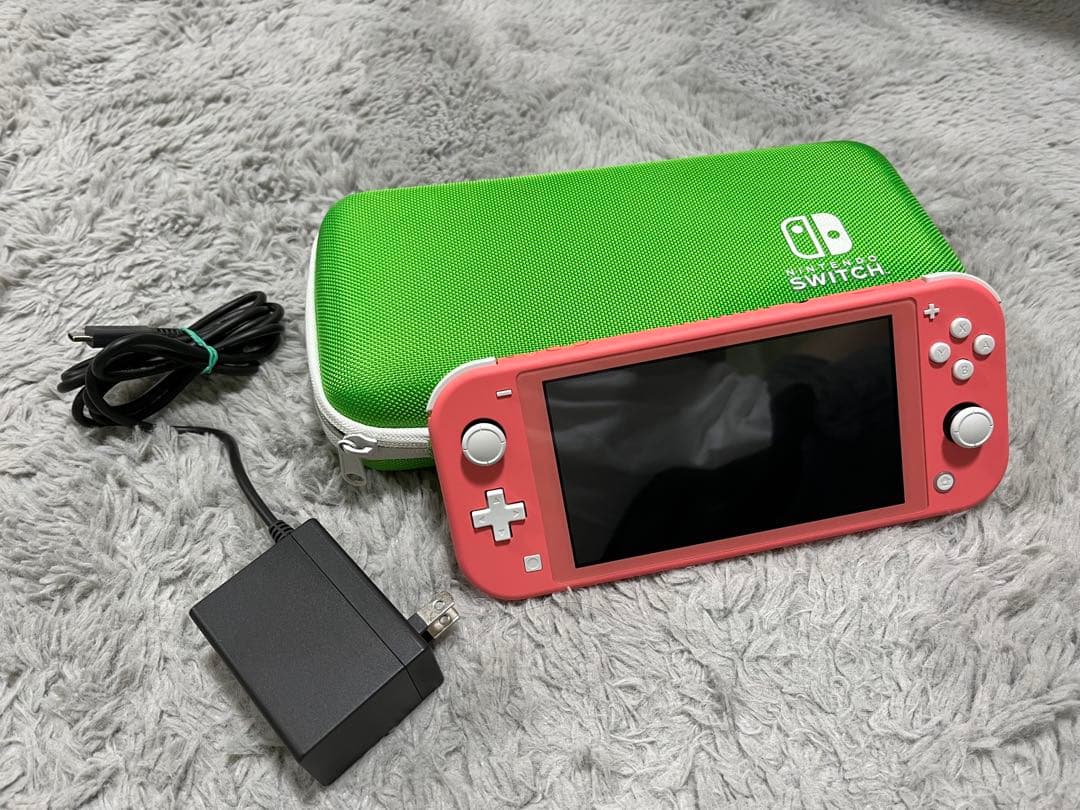 Nintendo Switch Lite ピンク本体 充電器付き-セルゼロマックス