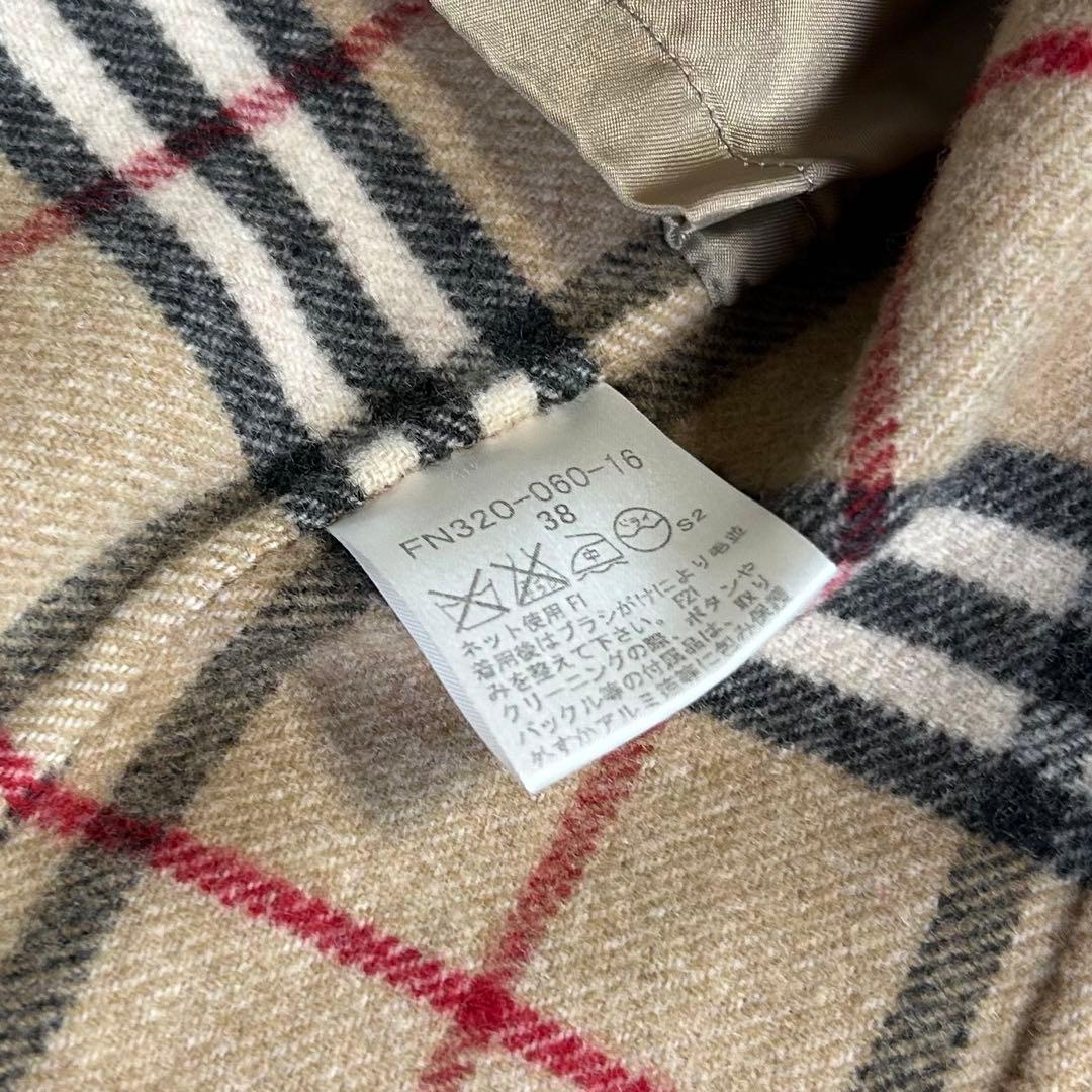 バーバリーロンドン カシミヤ ダブルフェイス ロングコート ノバ