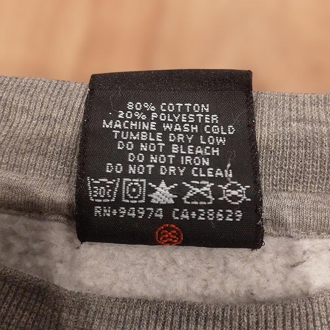 old STUSSY】折れクラウン染み込みプリントスェット 霜降りグレー