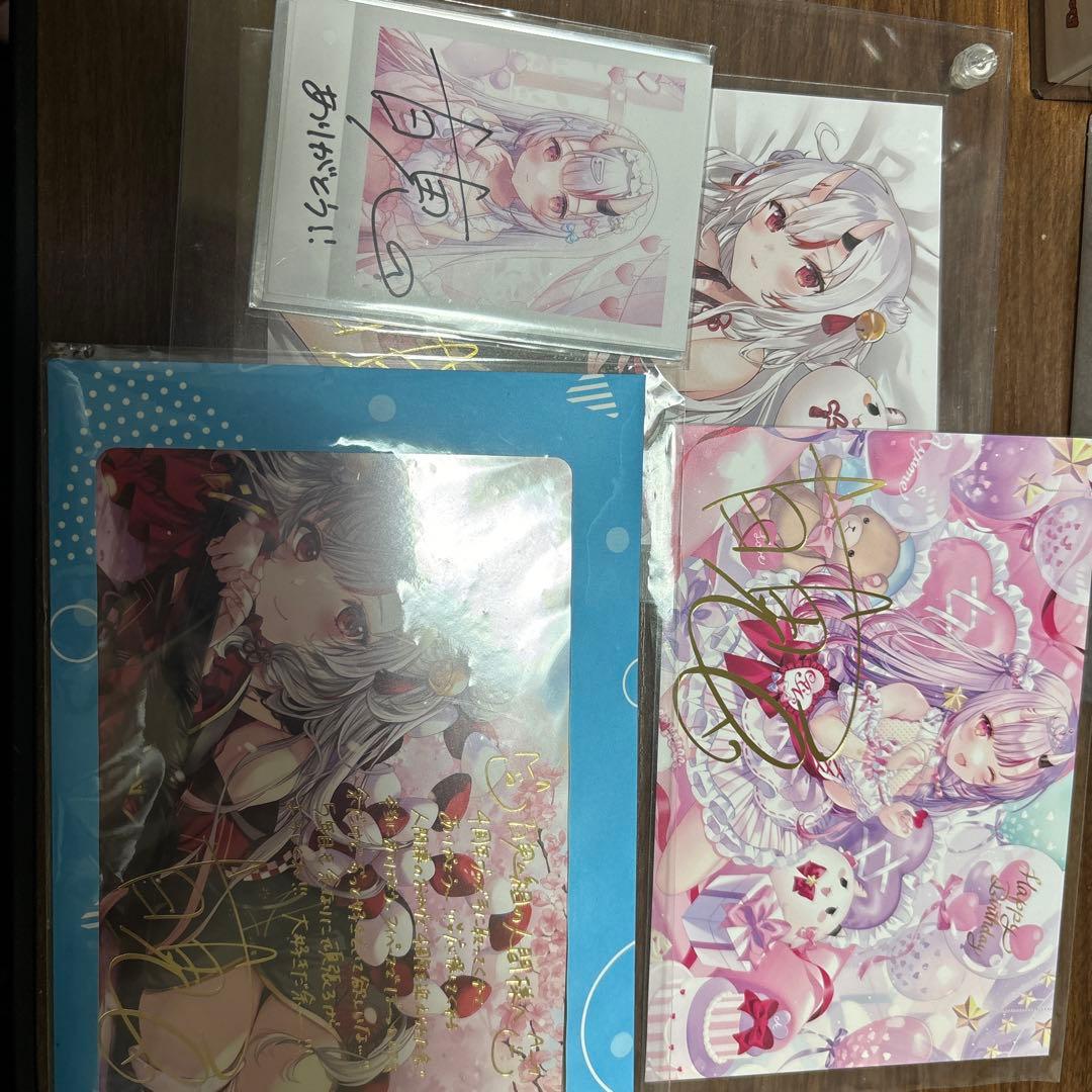 百鬼あやめ　直筆サイン　箔押しサインセット m77370021109_1.jpg?1732526002