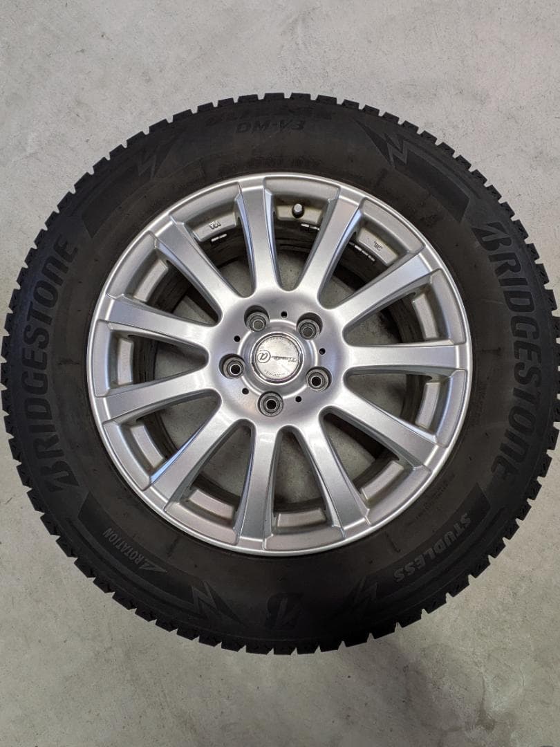 225/65R17　ブリヂストン スタッドレス　ホイール付き　4本セット スタッドレスタイヤ ホイール4本セット BADX D,O,S(DOS) RP-7