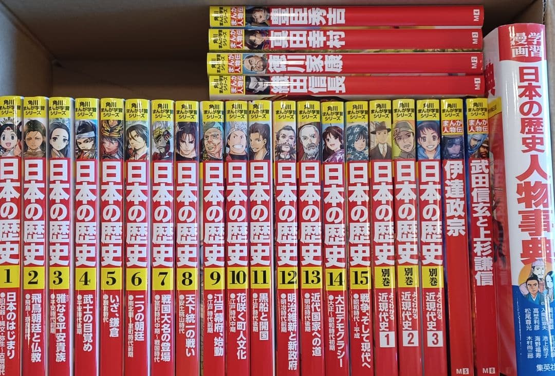 角川まんが学習シリーズ 日本の歴史 全15巻セット+近代史3巻+人物伝6冊 他 角川まんが学習シリーズ日本の歴史 よくわかる近現代史 年表つき全3巻