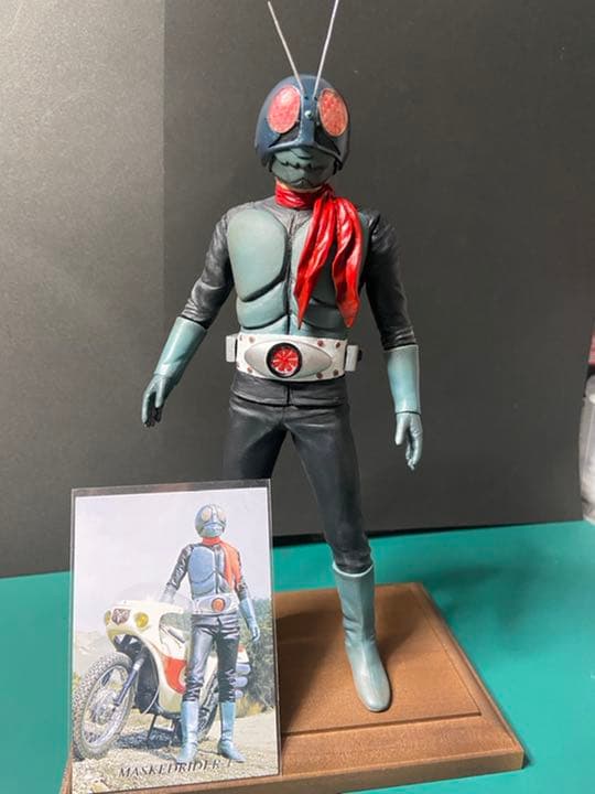 海洋堂 1/8 仮面ライダー旧1号DX ソフビガレージキット完成品（改