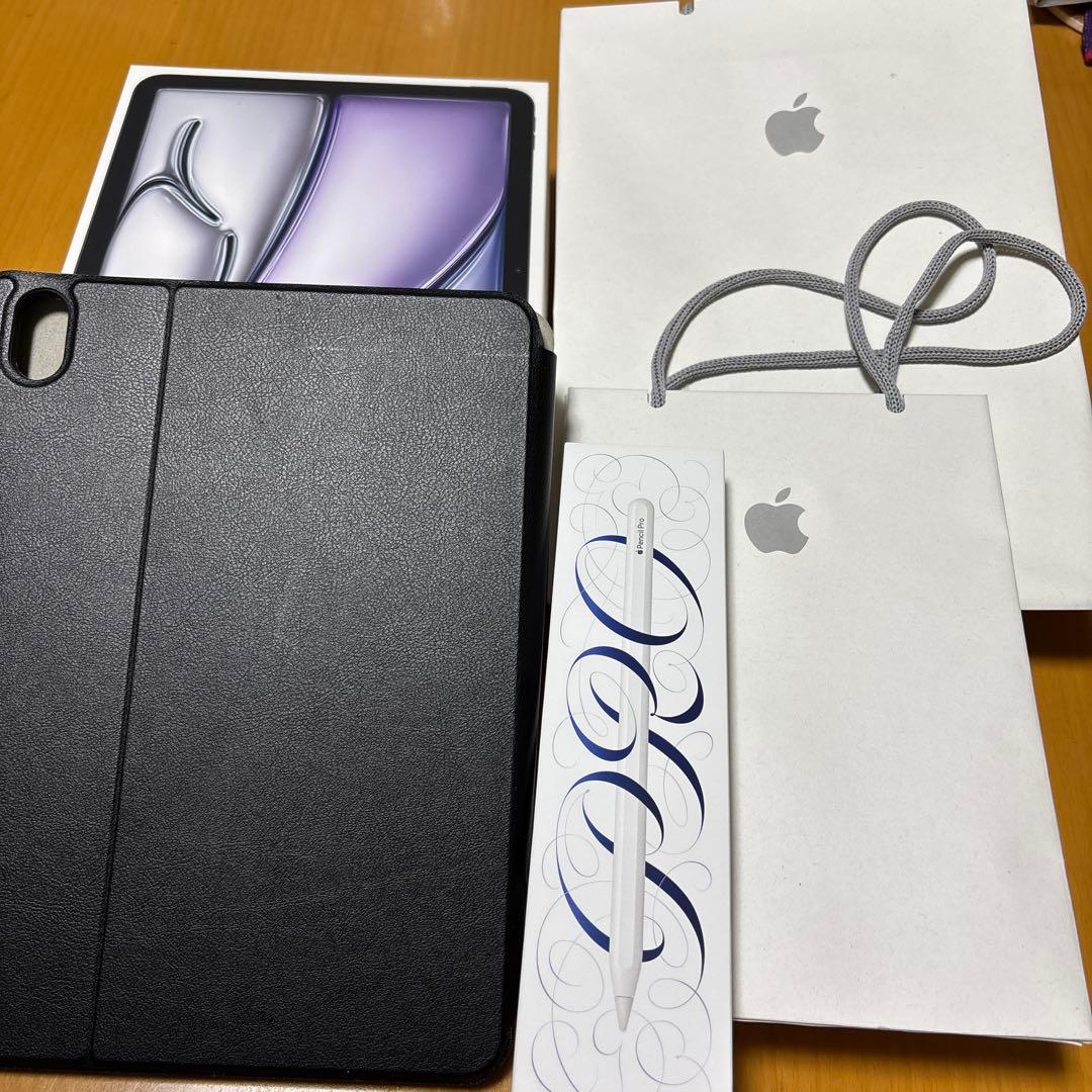 なぐ iPad本体 11インチ ブラック ケース付き エレコム iPad ケース 11インチ(A16) マグネット着脱フラップ ブラック