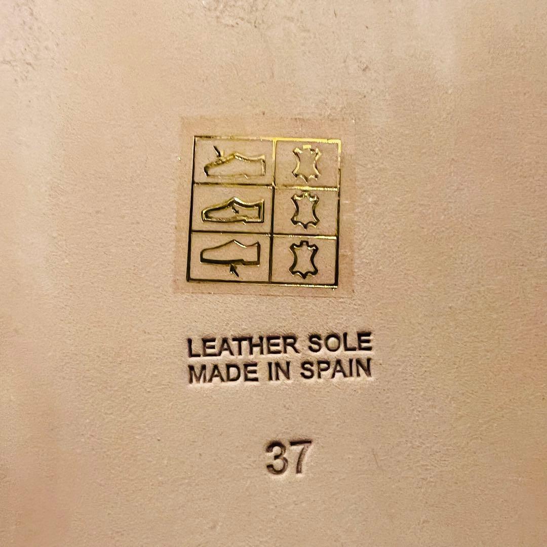 未使用に近い】ペリーコサニー パンプス レザー フラット ブラウン