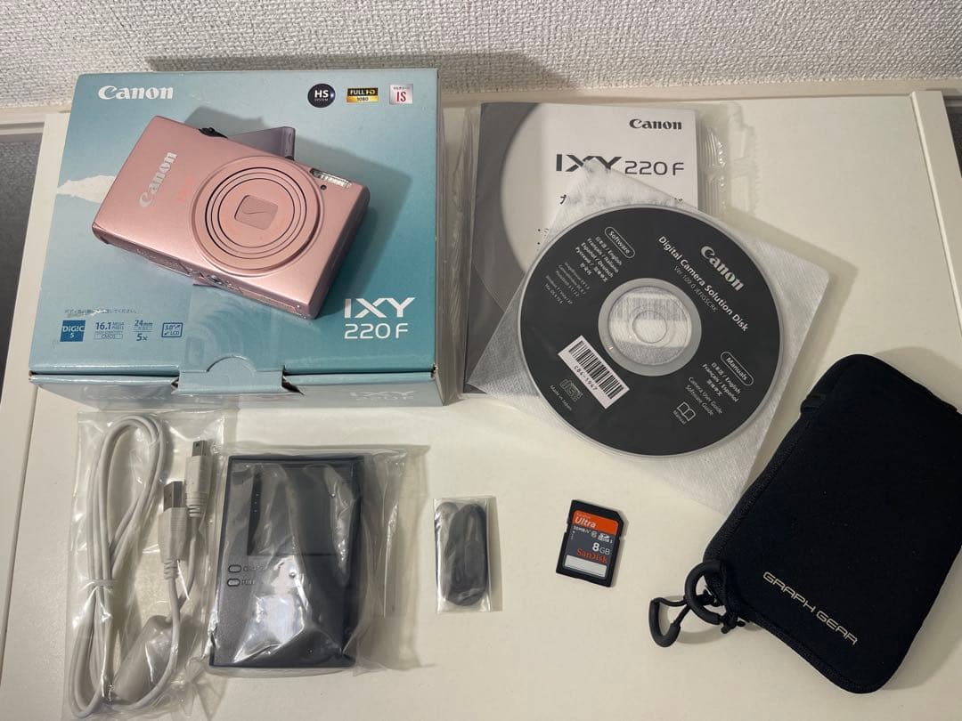 Canon IXY 220F ピンク 本体と付属品 - デジタルカメラアウトレット