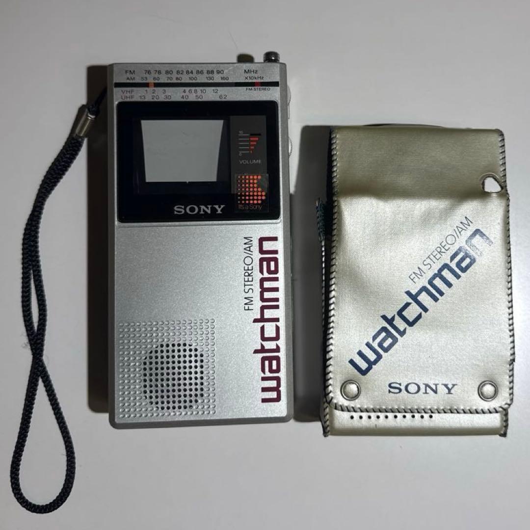 SONY ソニー watchman ウォッチマン 1985前期 傷微細 稼働確認 - メルカリ