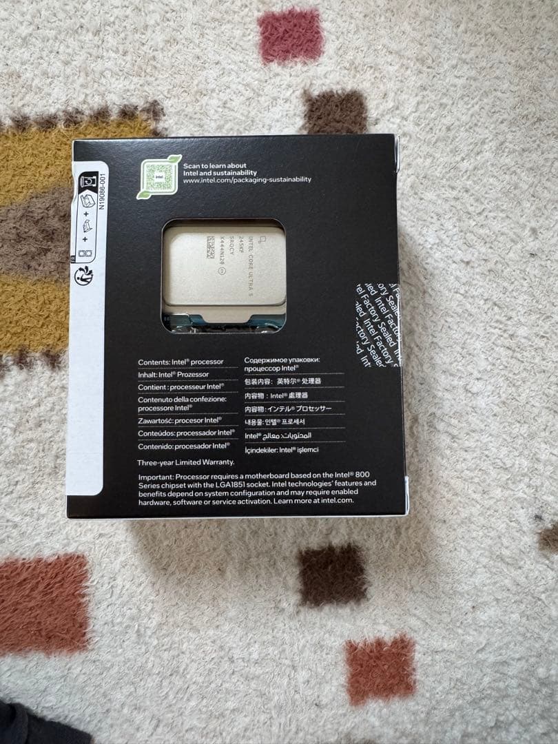 Core Ultra 5 245KF　4.2GHz LGA1851