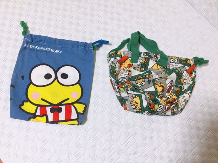 レトロ サンリオ るるる学園 巾着袋 レトロ サンリオ るるる学園 巾着