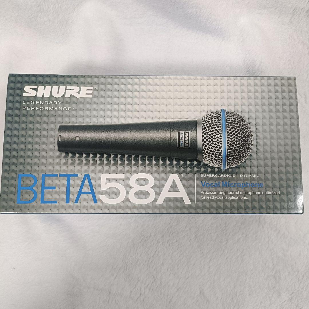 【新品未使用】 ダイナミックマイク SHURE (シュアー)　BETA58A Shure シュアー BETA58A-X ハンドヘルドマイクロフォン スイッチ無し