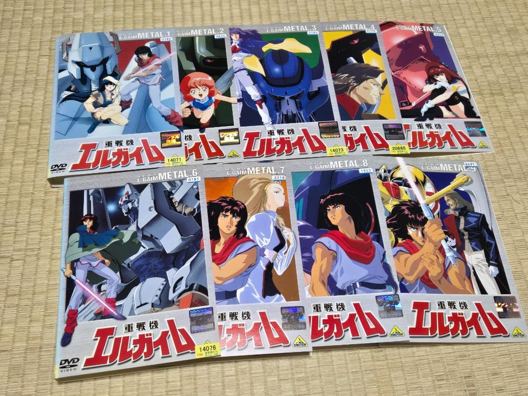 DVD 重戦機エルガイム ②④⑤⑦⑧⑨ 6巻セット ①③⑥は無し レンタル