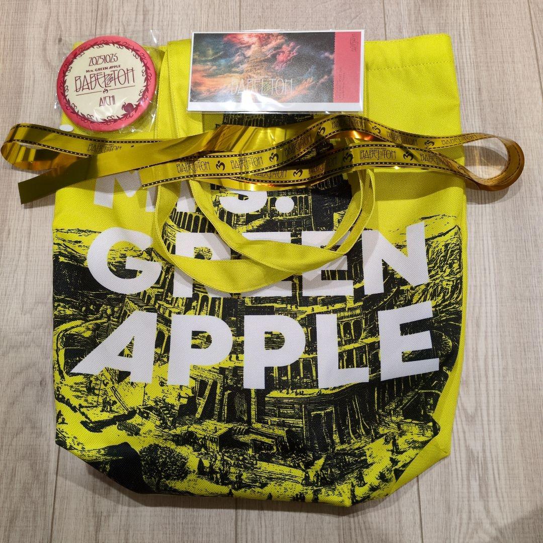 ミセス バベルの塔 トートバッグ 缶バッジ 金テープ×2 ピクチャー