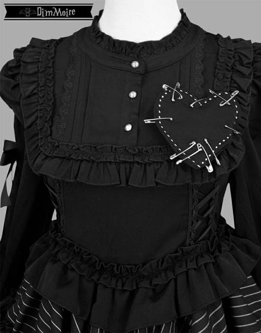 DimMoire【ディムモアール】フリルに埋もれて見る悪夢ドレス/Black L