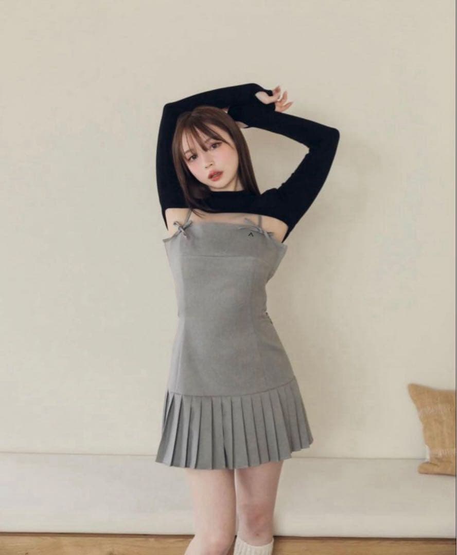 andmary Karen knit set mini dress グレー andmary Karen knit set mini dress gray - メルカリ