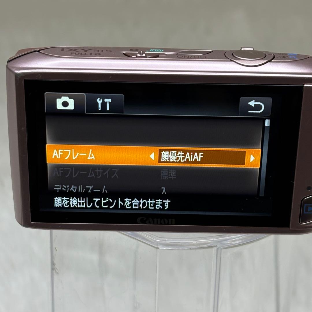 Canon IXY 31S PC1584 充電器 ピンク コンデジ 動作品