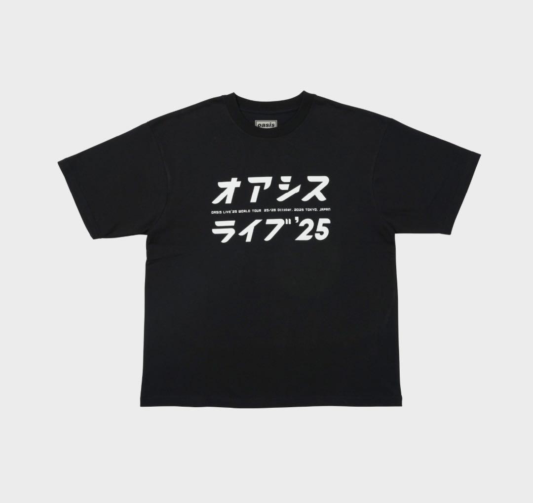 オアシス ライブ'25 【日本限定】カタカナTシャツBlack XLサイズ