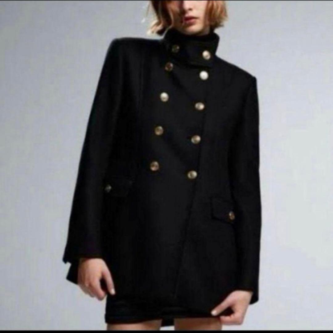 ZARA ザラ MANTECO マンテコ ナポレオンコート 金ボタン S - メルカリ