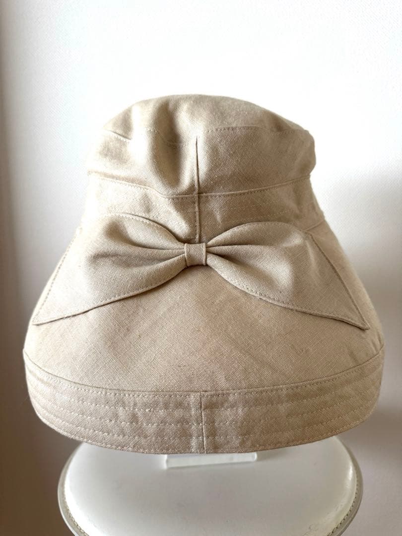 希少品 美品 アッシーナニューヨーク リネン100%帽子