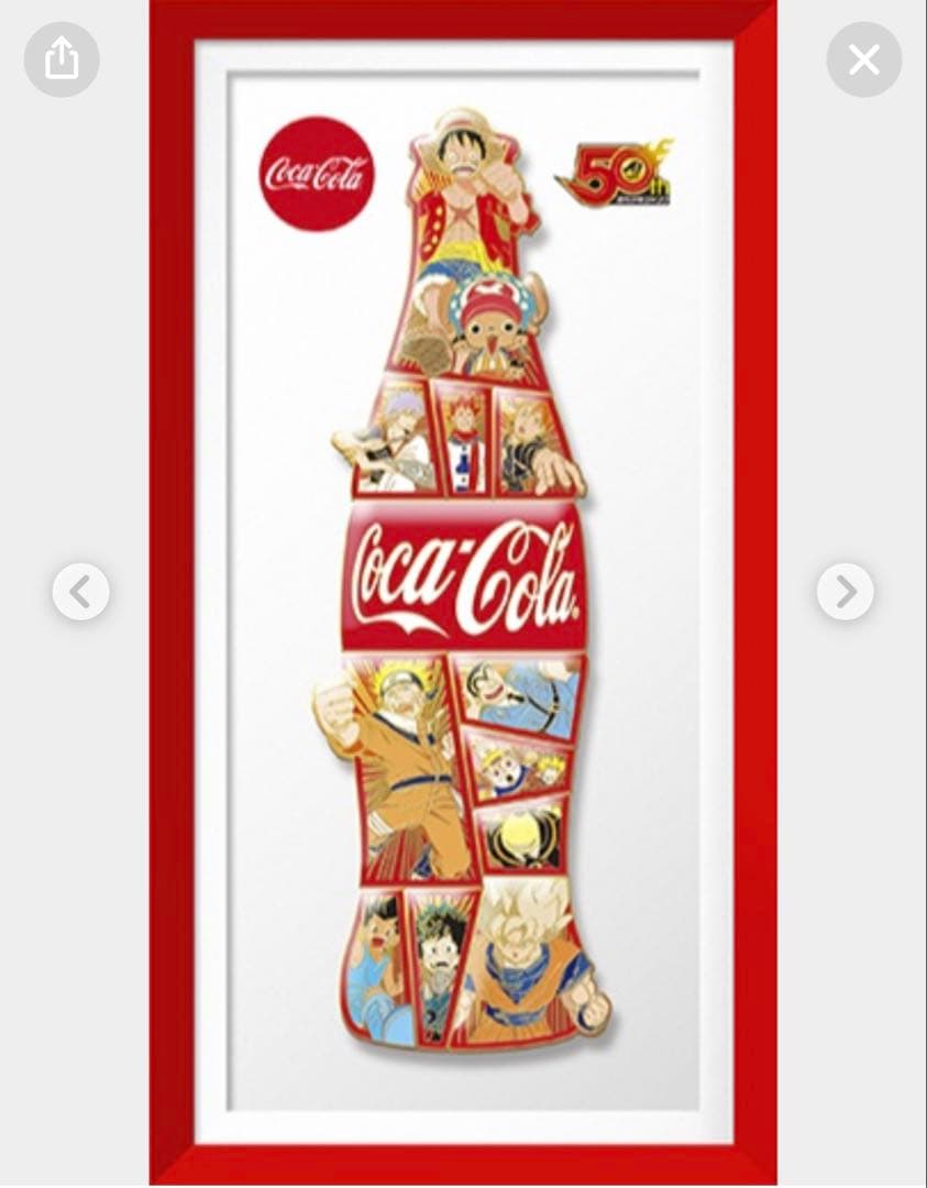ジャンプ50周年記念 コカコーラ ピンバッジ ディズニー コカ・コーラ ピンバッジ 2個セット - メルカリ