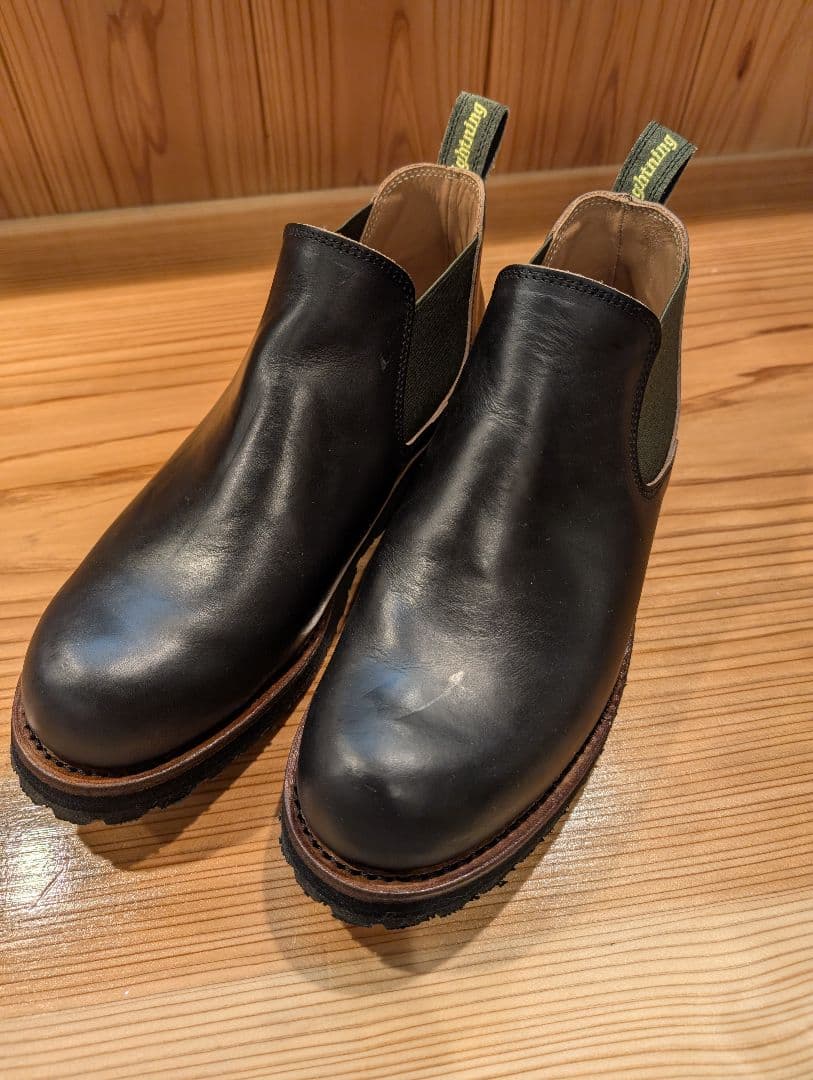 Dannerサイドゴア 黒 レザー ビブラムソール - メルカリ