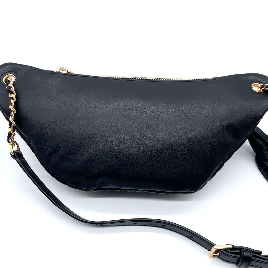 未使用級✨トリーバーチ フレミング ボディバッグ キルティング レザー