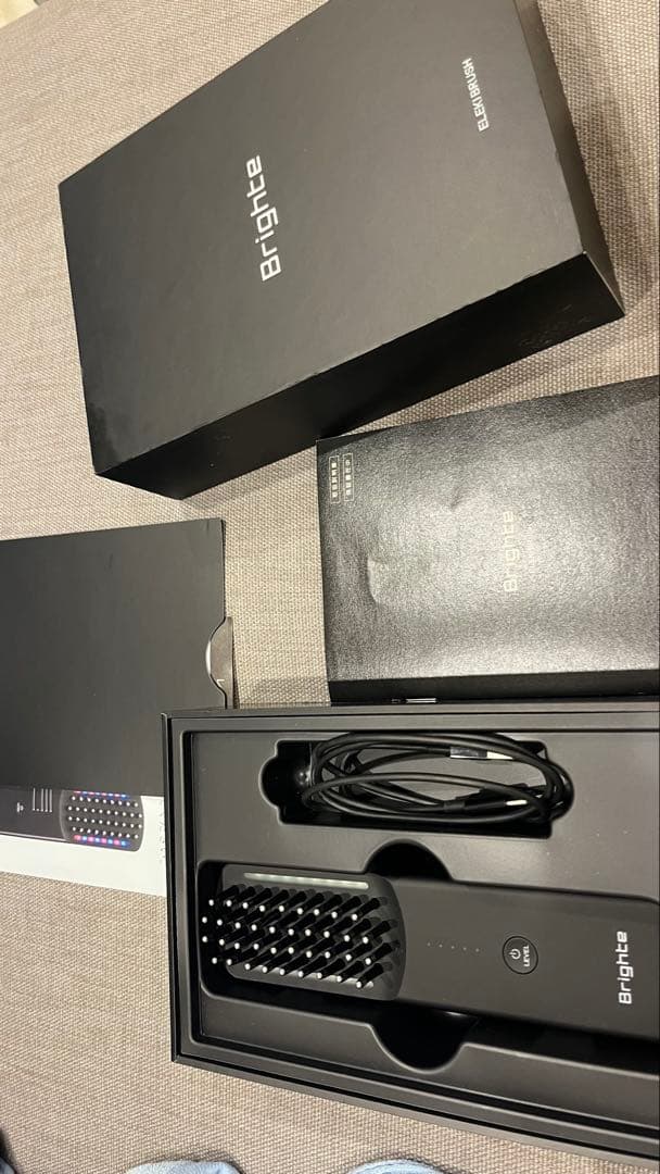 Brightee 美顔器 ブラック 本体 Brighte ELEKI BRUSH+ ブライト エレキブラシプラス （ブラシ型美顔器