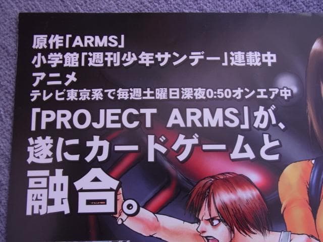 未使用品 非売品 ポスター プロジェクトアームズ 皆川亮二 2001年 稀少
