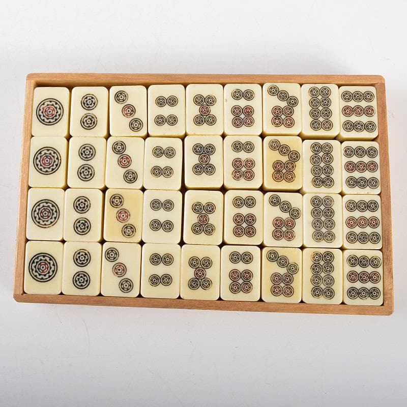 eyeknow74 様専用 竹嵌 練物牌 背竹牌 麻雀牌 木箱付 V 6552 - メルカリ