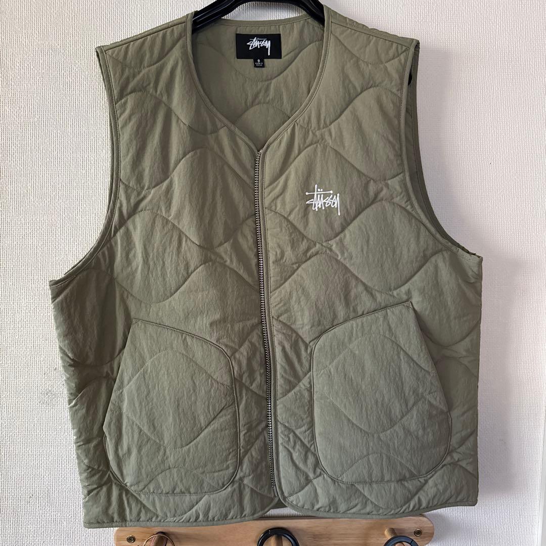 stussy キルティングベスト Sサイズ - メルカリ