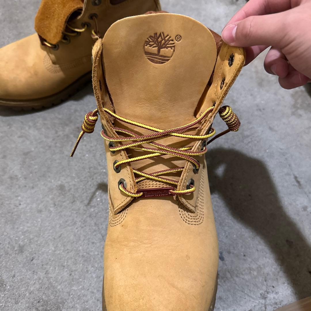 Timberland 防水ハイカットブーツ ベージュ - メルカリ