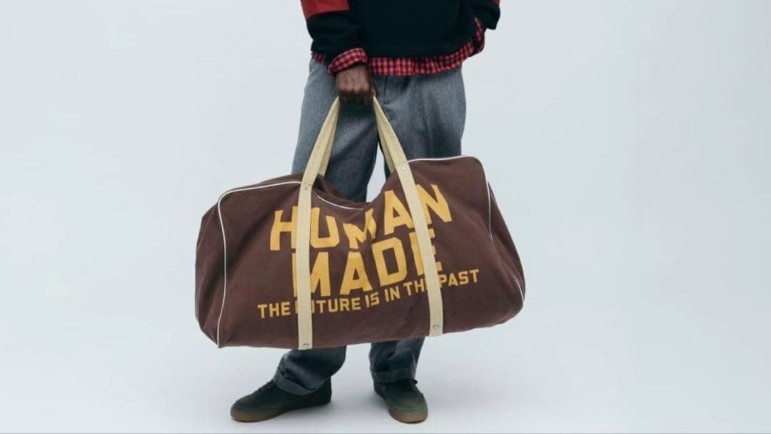 HUMAN MADE Canvas Boston Bag Large Brown - メルカリ