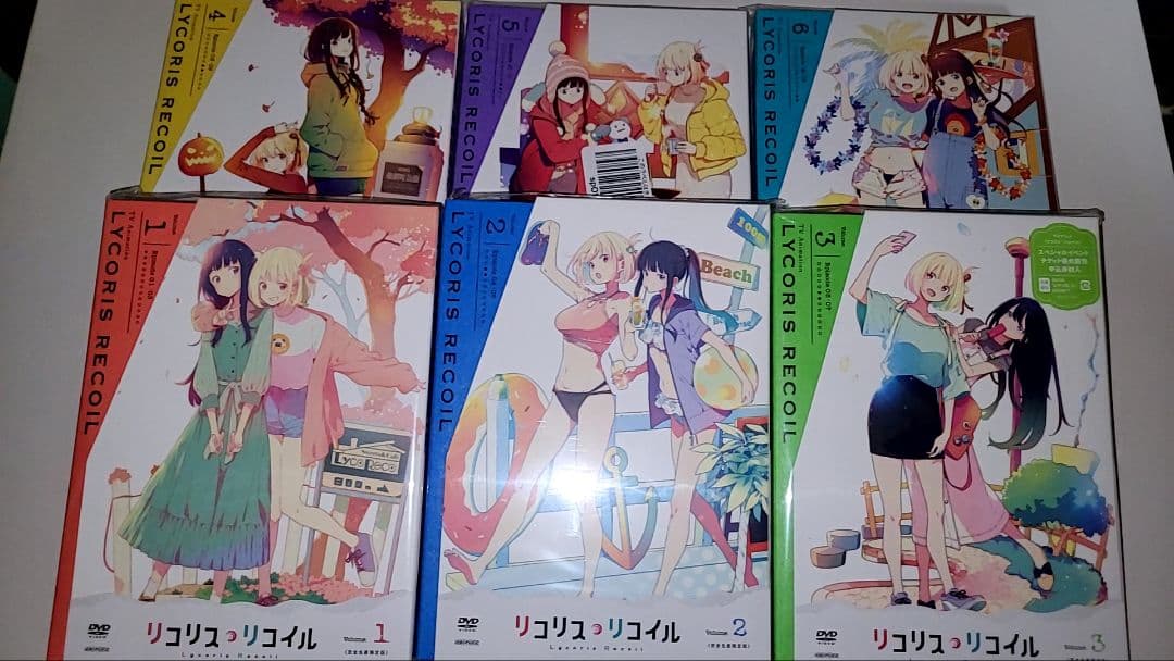 LYCORIS RECOIL DVD 全6巻セット